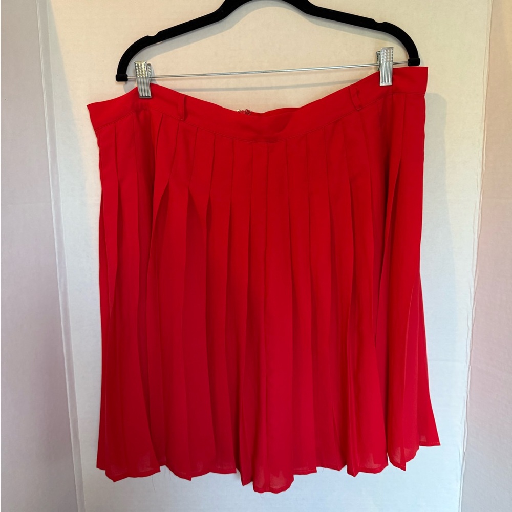 Modcloth Vibrant Red Skater Skirt